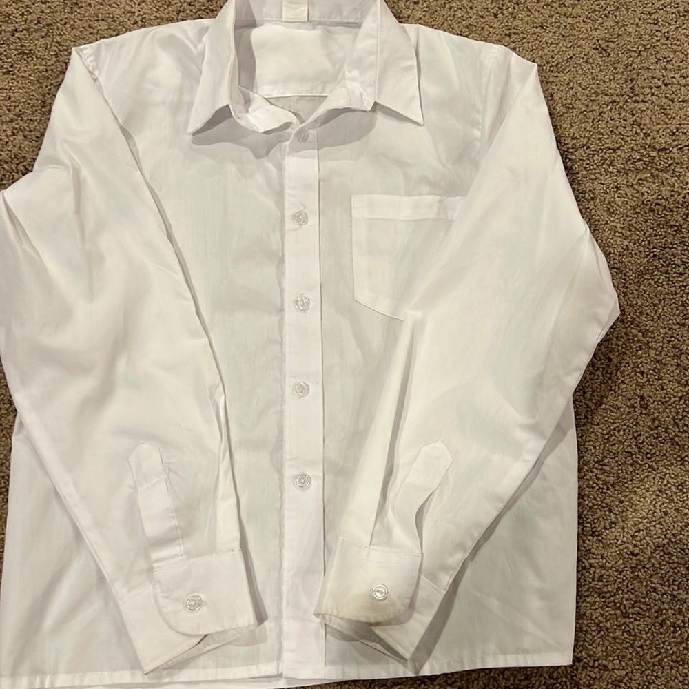 Boys button down shirt 14 Husky